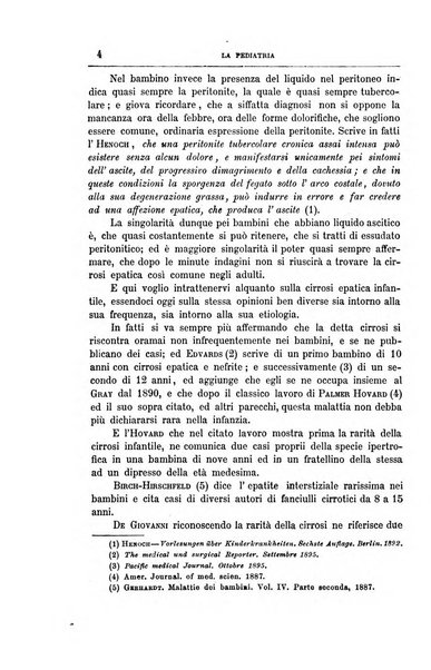 La pediatria periodico mensile indirizzato al progresso degli studi sulle malattie dei bambini