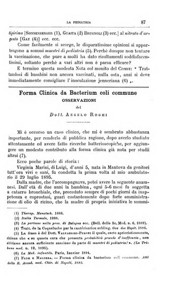 La pediatria periodico mensile indirizzato al progresso degli studi sulle malattie dei bambini