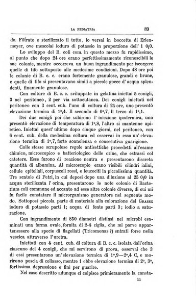 La pediatria periodico mensile indirizzato al progresso degli studi sulle malattie dei bambini