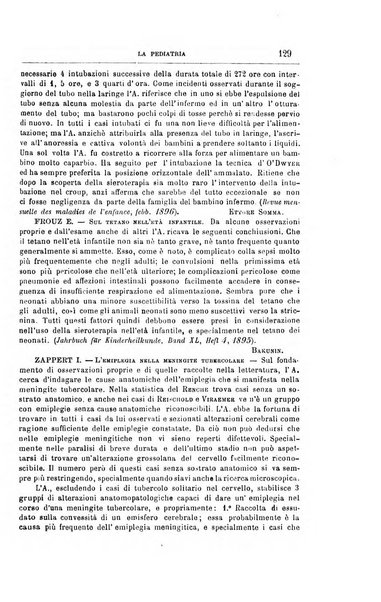 La pediatria periodico mensile indirizzato al progresso degli studi sulle malattie dei bambini