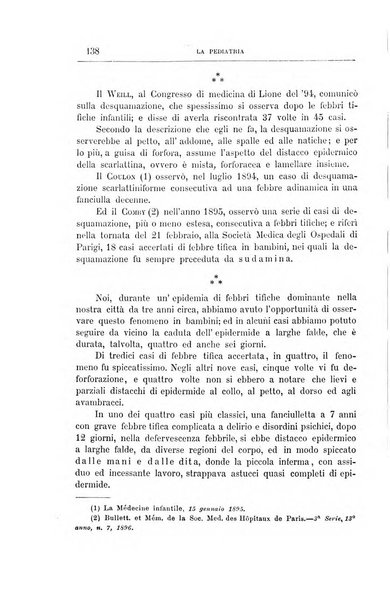 La pediatria periodico mensile indirizzato al progresso degli studi sulle malattie dei bambini