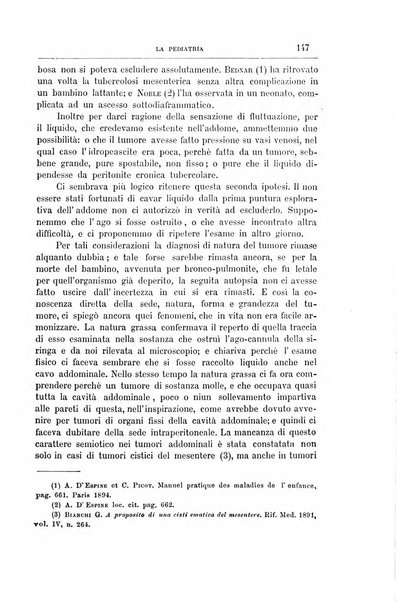 La pediatria periodico mensile indirizzato al progresso degli studi sulle malattie dei bambini