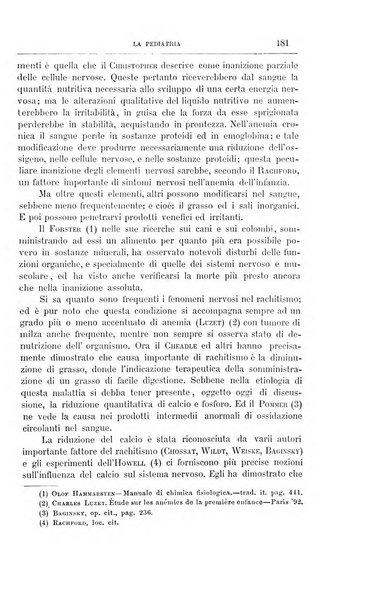 La pediatria periodico mensile indirizzato al progresso degli studi sulle malattie dei bambini