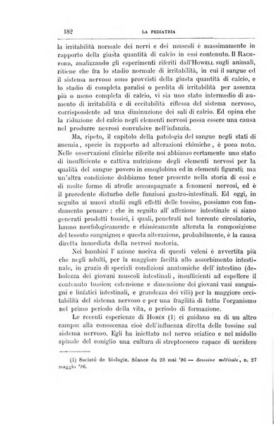 La pediatria periodico mensile indirizzato al progresso degli studi sulle malattie dei bambini