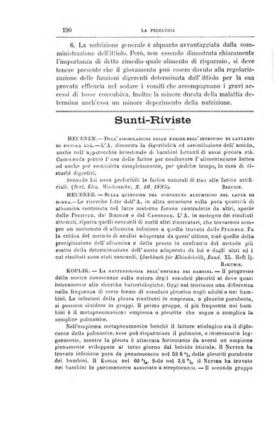 La pediatria periodico mensile indirizzato al progresso degli studi sulle malattie dei bambini