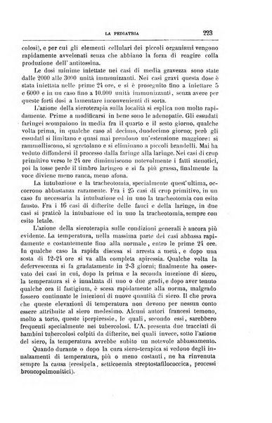 La pediatria periodico mensile indirizzato al progresso degli studi sulle malattie dei bambini