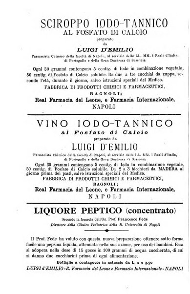 La pediatria periodico mensile indirizzato al progresso degli studi sulle malattie dei bambini