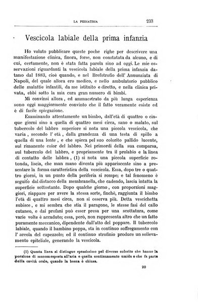 La pediatria periodico mensile indirizzato al progresso degli studi sulle malattie dei bambini