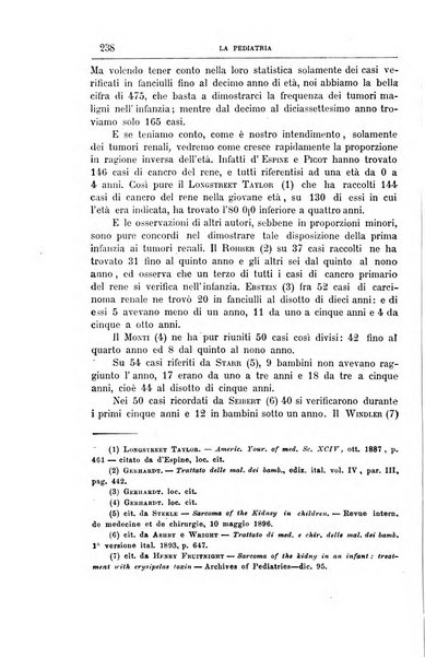 La pediatria periodico mensile indirizzato al progresso degli studi sulle malattie dei bambini