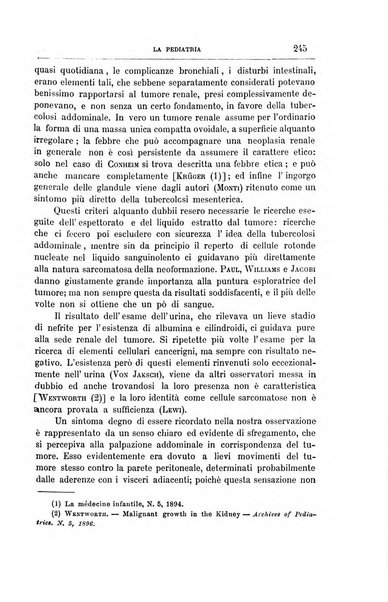 La pediatria periodico mensile indirizzato al progresso degli studi sulle malattie dei bambini