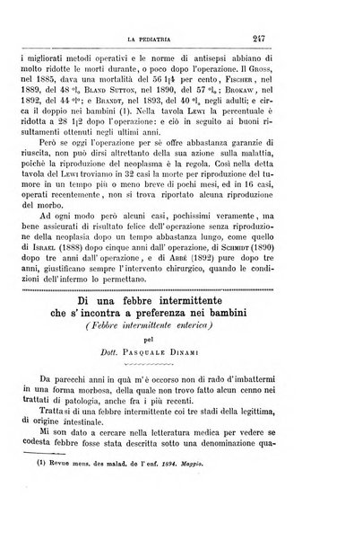 La pediatria periodico mensile indirizzato al progresso degli studi sulle malattie dei bambini