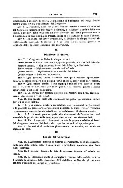 La pediatria periodico mensile indirizzato al progresso degli studi sulle malattie dei bambini