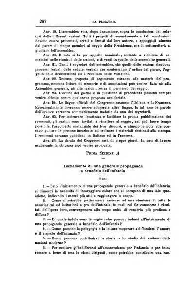 La pediatria periodico mensile indirizzato al progresso degli studi sulle malattie dei bambini