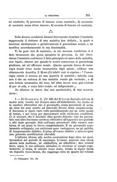 La pediatria periodico mensile indirizzato al progresso degli studi sulle malattie dei bambini