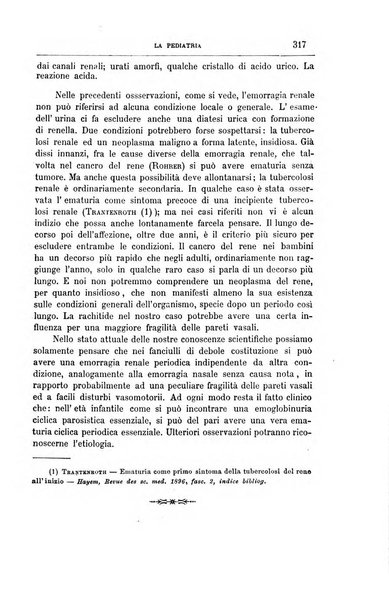 La pediatria periodico mensile indirizzato al progresso degli studi sulle malattie dei bambini