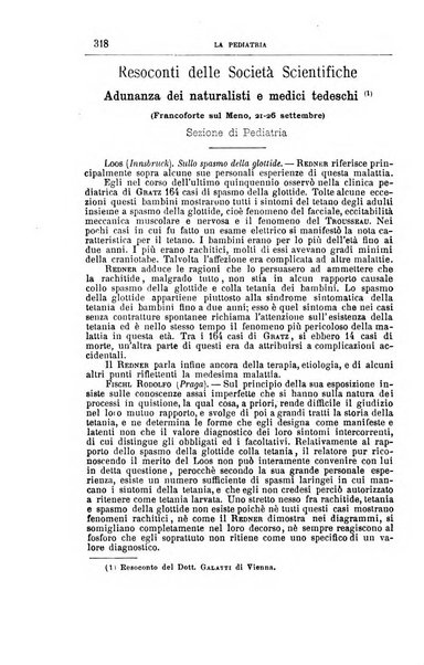 La pediatria periodico mensile indirizzato al progresso degli studi sulle malattie dei bambini