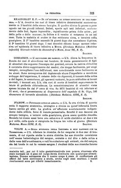 La pediatria periodico mensile indirizzato al progresso degli studi sulle malattie dei bambini