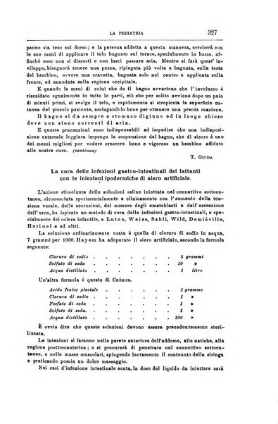 La pediatria periodico mensile indirizzato al progresso degli studi sulle malattie dei bambini