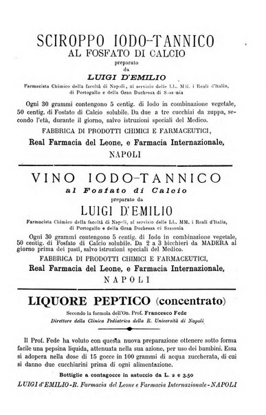 La pediatria periodico mensile indirizzato al progresso degli studi sulle malattie dei bambini