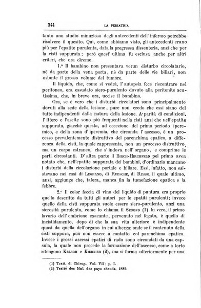 La pediatria periodico mensile indirizzato al progresso degli studi sulle malattie dei bambini