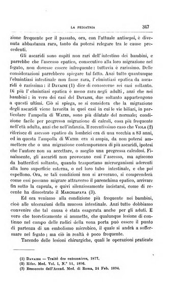 La pediatria periodico mensile indirizzato al progresso degli studi sulle malattie dei bambini