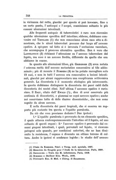 La pediatria periodico mensile indirizzato al progresso degli studi sulle malattie dei bambini