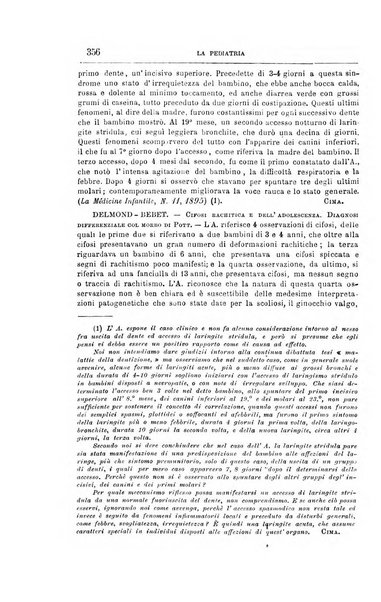 La pediatria periodico mensile indirizzato al progresso degli studi sulle malattie dei bambini