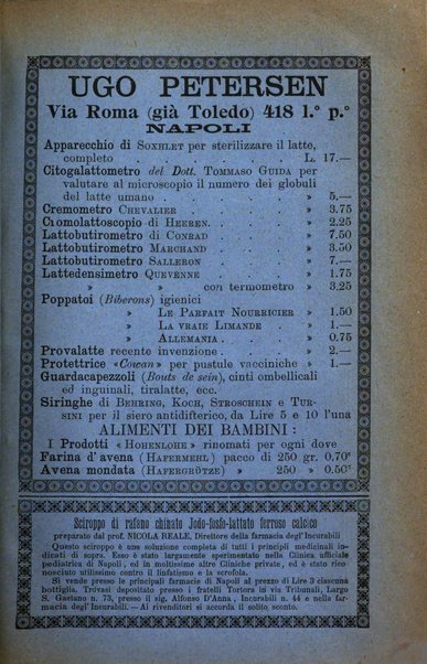 La pediatria periodico mensile indirizzato al progresso degli studi sulle malattie dei bambini