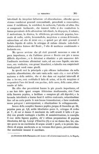 La pediatria periodico mensile indirizzato al progresso degli studi sulle malattie dei bambini