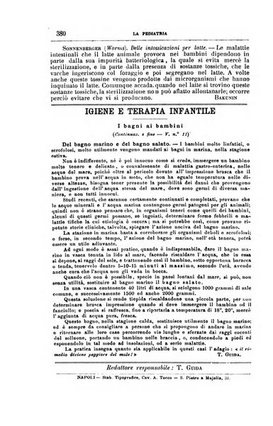 La pediatria periodico mensile indirizzato al progresso degli studi sulle malattie dei bambini