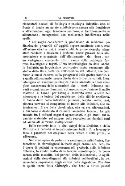 La pediatria periodico mensile indirizzato al progresso degli studi sulle malattie dei bambini