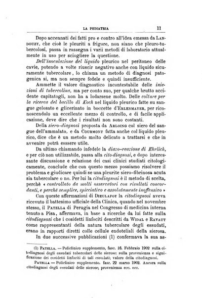 La pediatria periodico mensile indirizzato al progresso degli studi sulle malattie dei bambini