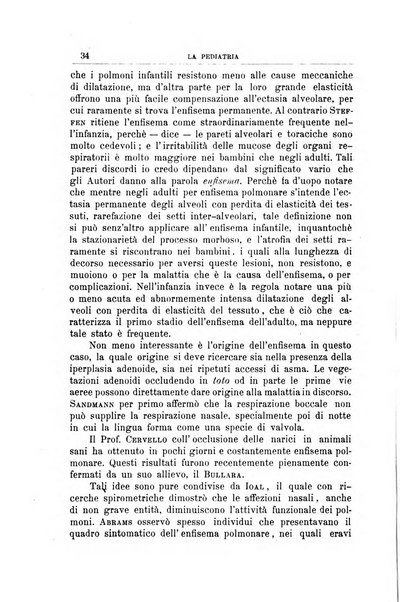 La pediatria periodico mensile indirizzato al progresso degli studi sulle malattie dei bambini