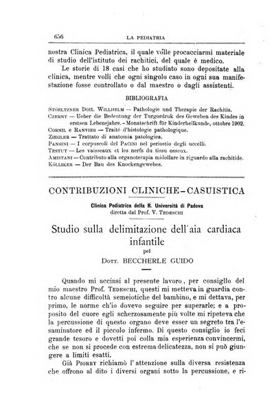 La pediatria periodico mensile indirizzato al progresso degli studi sulle malattie dei bambini