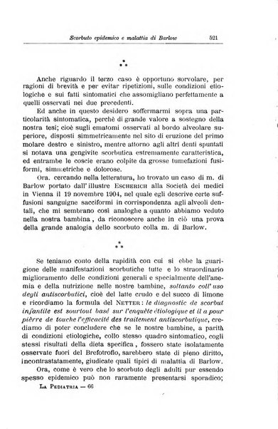 La pediatria periodico mensile indirizzato al progresso degli studi sulle malattie dei bambini