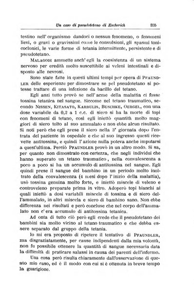 La pediatria periodico mensile indirizzato al progresso degli studi sulle malattie dei bambini