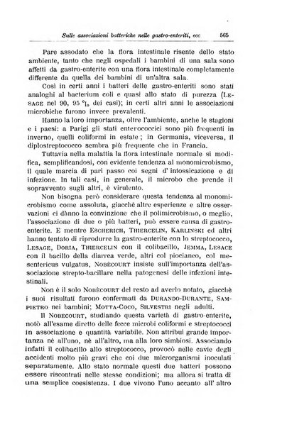 La pediatria periodico mensile indirizzato al progresso degli studi sulle malattie dei bambini