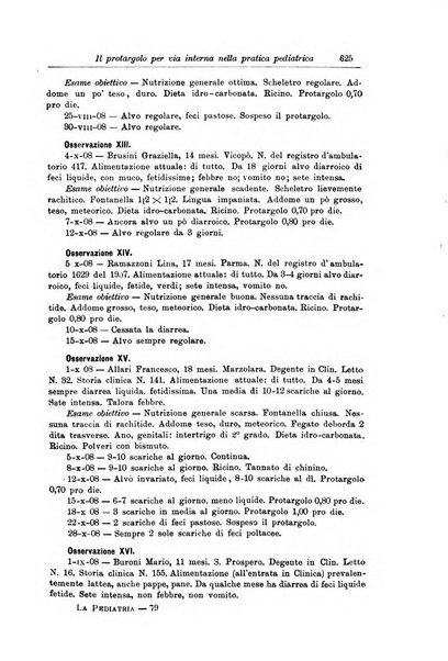 La pediatria periodico mensile indirizzato al progresso degli studi sulle malattie dei bambini