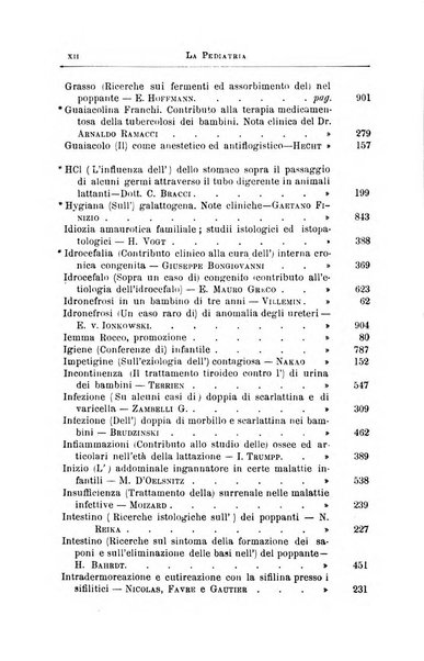 La pediatria periodico mensile indirizzato al progresso degli studi sulle malattie dei bambini