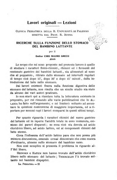 La pediatria periodico mensile indirizzato al progresso degli studi sulle malattie dei bambini