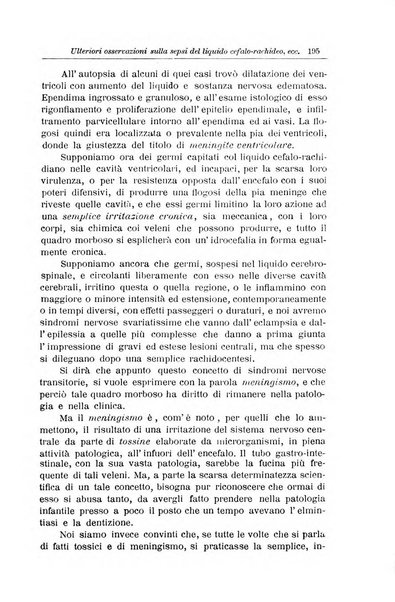 La pediatria periodico mensile indirizzato al progresso degli studi sulle malattie dei bambini