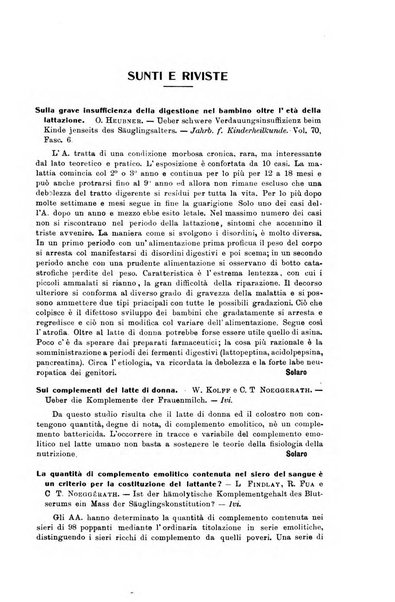 La pediatria periodico mensile indirizzato al progresso degli studi sulle malattie dei bambini