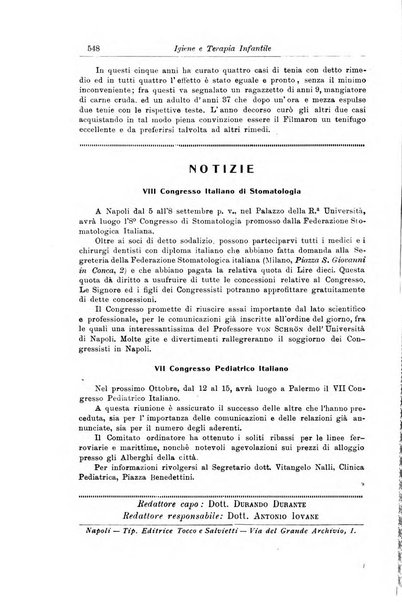 La pediatria periodico mensile indirizzato al progresso degli studi sulle malattie dei bambini