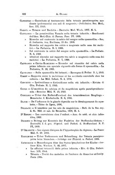 La pediatria periodico mensile indirizzato al progresso degli studi sulle malattie dei bambini