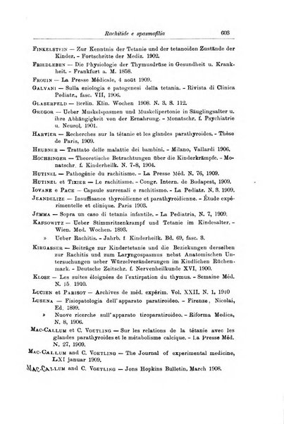 La pediatria periodico mensile indirizzato al progresso degli studi sulle malattie dei bambini