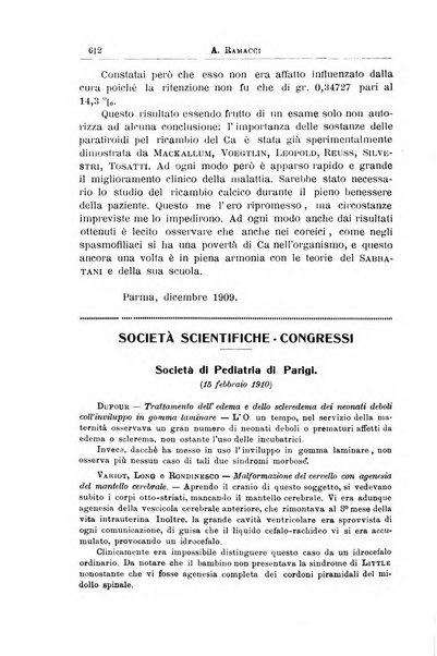 La pediatria periodico mensile indirizzato al progresso degli studi sulle malattie dei bambini