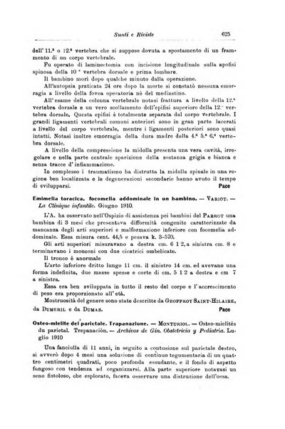 La pediatria periodico mensile indirizzato al progresso degli studi sulle malattie dei bambini