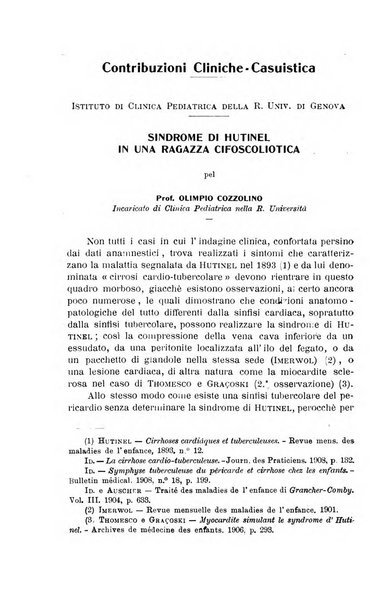 La pediatria periodico mensile indirizzato al progresso degli studi sulle malattie dei bambini