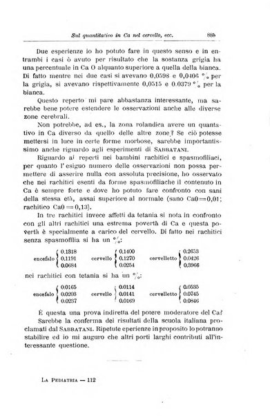 La pediatria periodico mensile indirizzato al progresso degli studi sulle malattie dei bambini