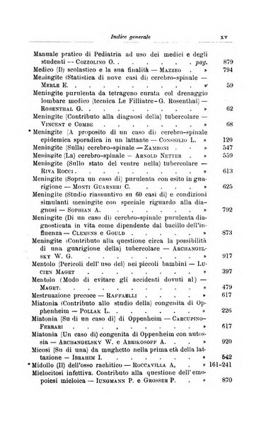 La pediatria periodico mensile indirizzato al progresso degli studi sulle malattie dei bambini